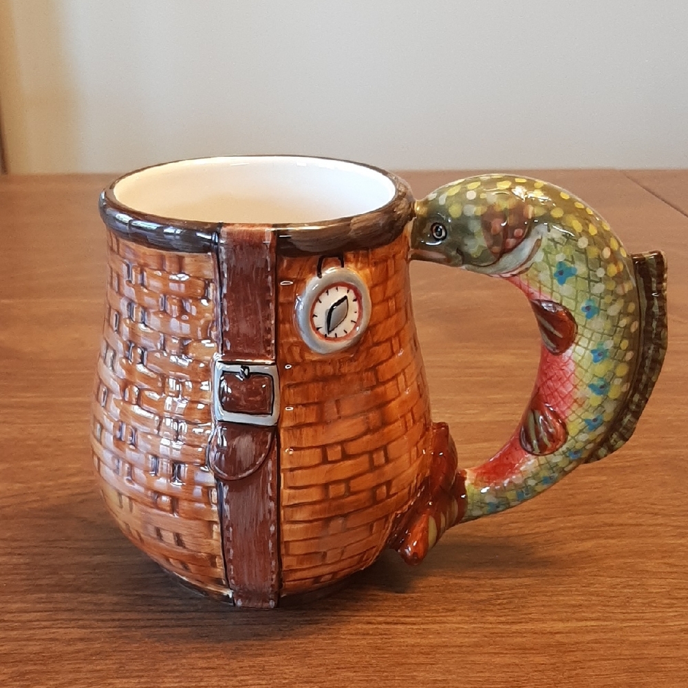 Burton + Burton Ceramic Mug with Fish Handle